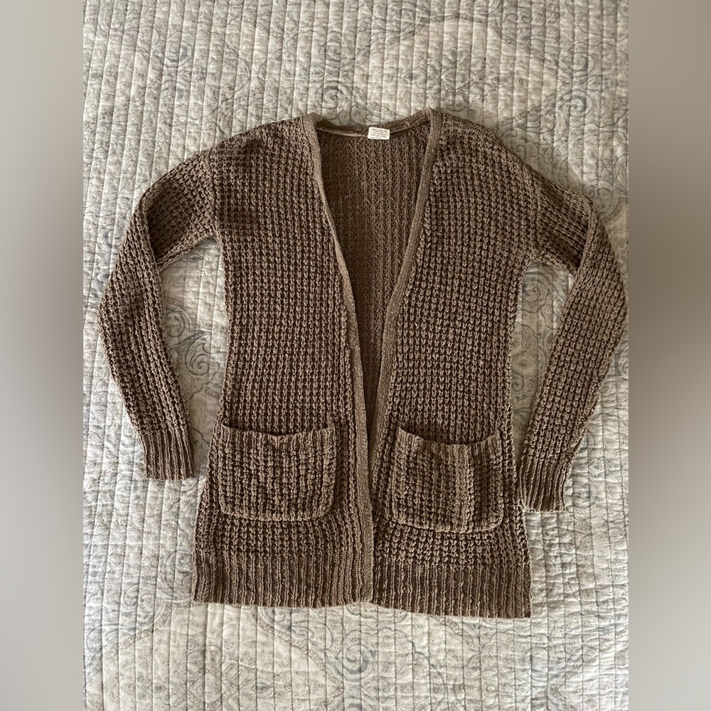 Essentials - Tan Cardigan - Size S